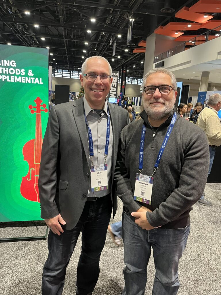 With Chris Bernotas at Midwest Clinic in 2024