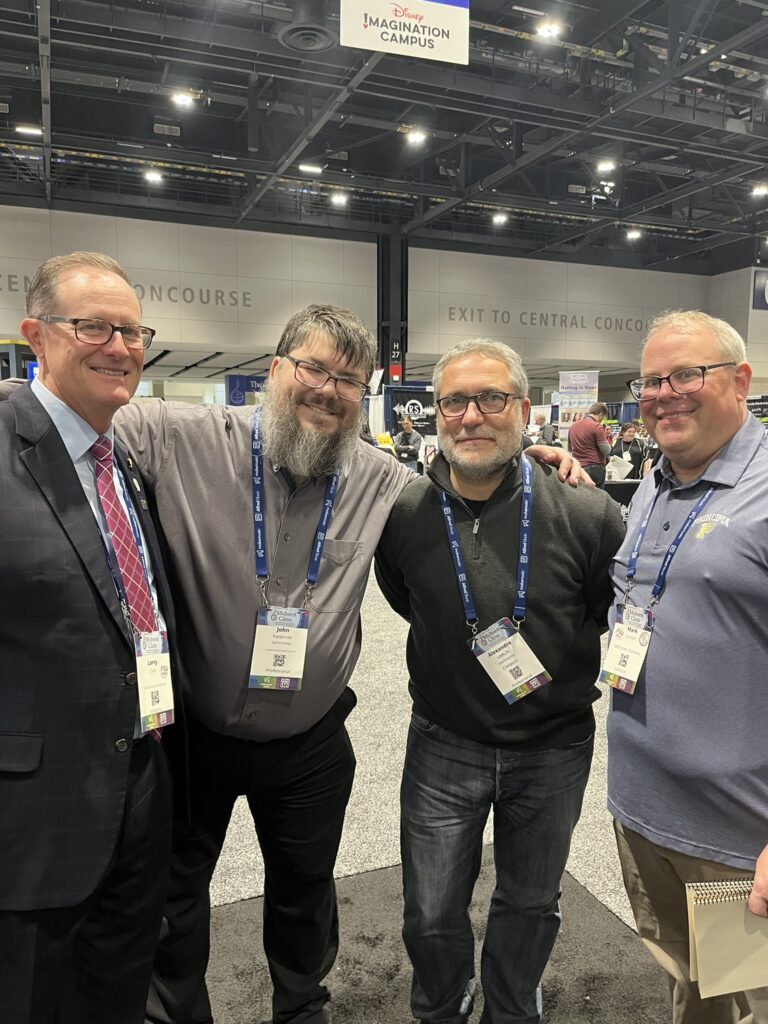 With Larry Clarck, John M.Pasternak and Mark Connor at Midwest Clinic in 2024
