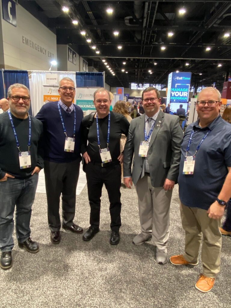 With Scott Watson, Tim Loest, Joseph Earp and Mark Connor at Midwest Clinic in 2024