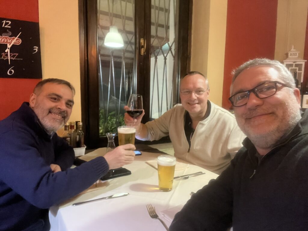 Relaxing with Lorenzo Bocci and Henk Ummels