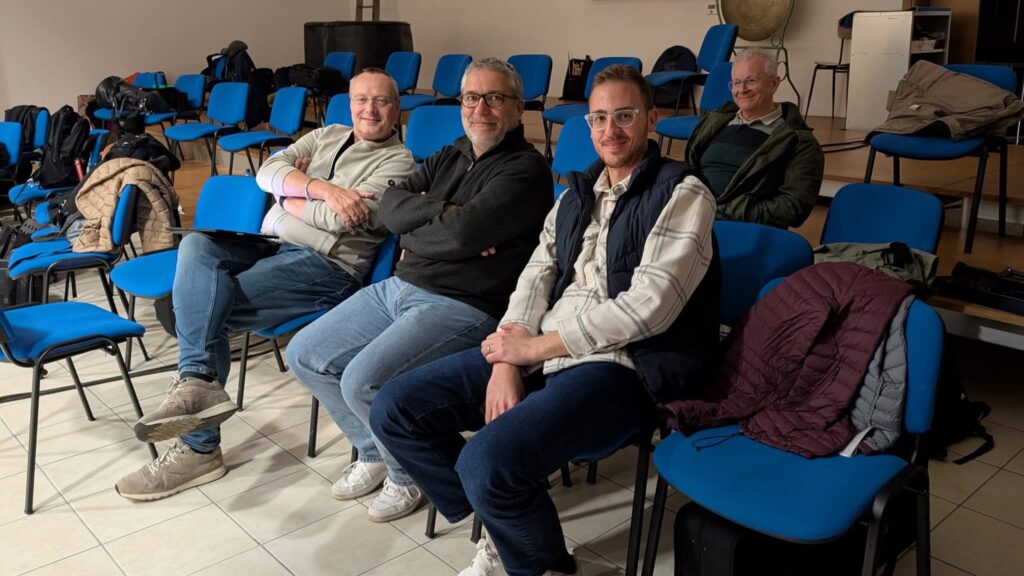 Recording in Italy with Henk Ummels, René and Anthony Camilieri
